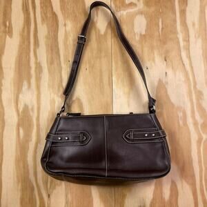 Vintage Etienne Aigner Brown Leather Shoulder Bag